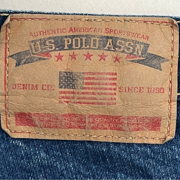 U.S. Polo Assn. Men’s Size 34 x 30 Blue Mid Rise Straight Leg Baggy Jeans - Picture 10 of 15